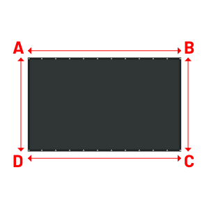 Bâche Rectangle en Protect 670 : La référence en matière de protection étanche Gris anthracite RAL 7016 - 3.60x2.20m