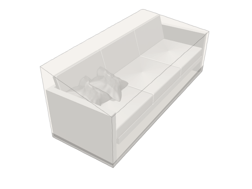 Canapé de jardin haut en POLY420 Beige