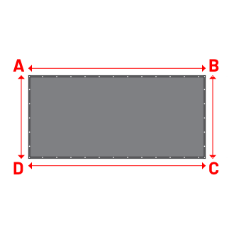 Bâche Rectangle en CoverEco 640 : une bâche simple & efficace Ecolac 640 - 7196 (RAL 7037) - 3.94x1.85m