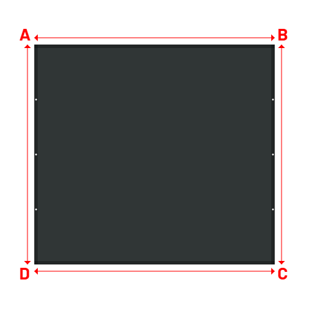 Bâche Rectangle en Protect 670 : La référence en matière de protection étanche Gris anthracite RAL 7016 - 3.50x3.20m