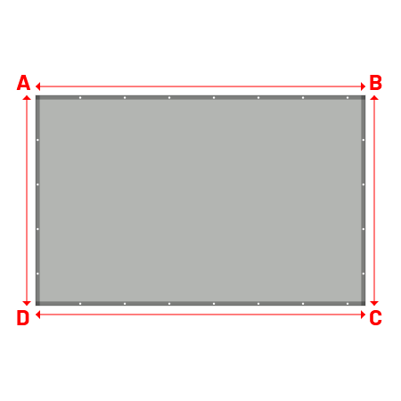Bâche Rectangle en MaxiProtect 900 : Protection & grammage renforcé Gris agate RAL 7038 - 4.00x2.55m