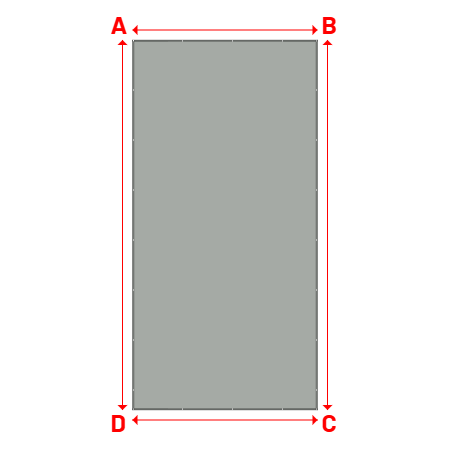 Bâche Rectangle en Protect 670 : La référence en matière de protection étanche Gris clair RAL 7038 - 5.00x10.00m