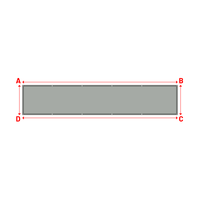 Bâche Rectangle en Protect 670 : La référence en matière de protection étanche Gris clair RAL 7038 - 5.20x1.00m