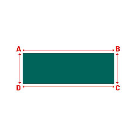 Bâche Rectangle en Protect 670 : La référence en matière de protection étanche Vert industrie RAL 6026 - 3.00x1.00m