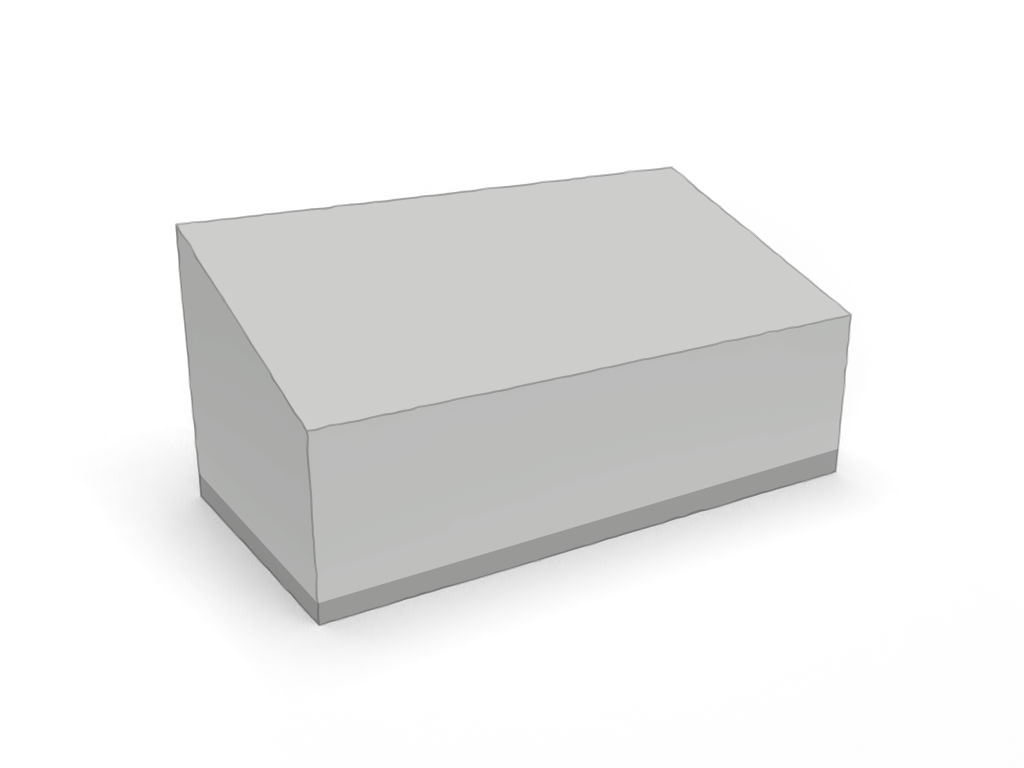 Trapézoïdale en MaxiProtect 900 : Protection & grammage renforcé Gris agate RAL 7038