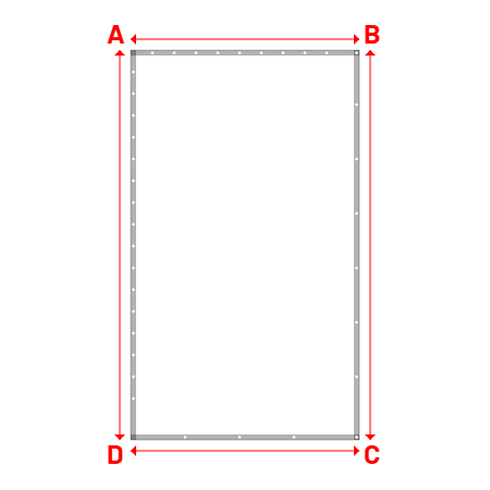 Bâche Rectangle en Protect 670 : La référence en matière de protection étanche Blanc RAL 9016 - 2.10x3.58m