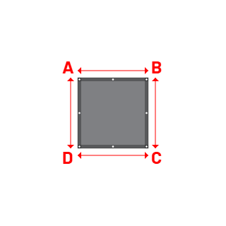 Bâche Rectangle en CoverEco 640 : une bâche simple & efficace Ecolac 640 - 7196 (RAL 7037) - 1.00x1.00m