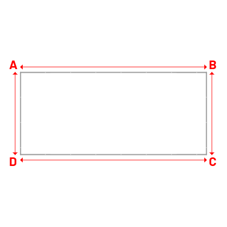 Bâche Rectangle en Protect 670 : La référence en matière de protection étanche Blanc RAL 9016 - 9.00x4.00m