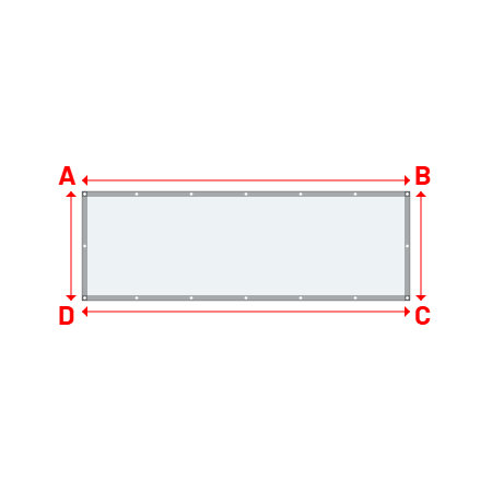 Bâche Rectangle en Solar 590 : bâche spéciale protection solaire & grand choix de coloris Blanc - 502V3-8102C - 3.00x1.00m
