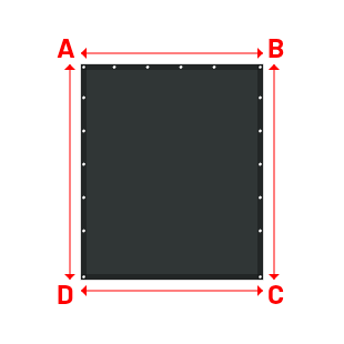 Bâche Rectangle en Protect 670 : La référence en matière de protection étanche Gris anthracite RAL 7016 - 1.64x1.94m