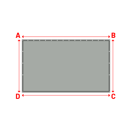 Bâche Rectangle en Protect 670 : La référence en matière de protection étanche Gris clair RAL 7038 - 3.00x1.80m