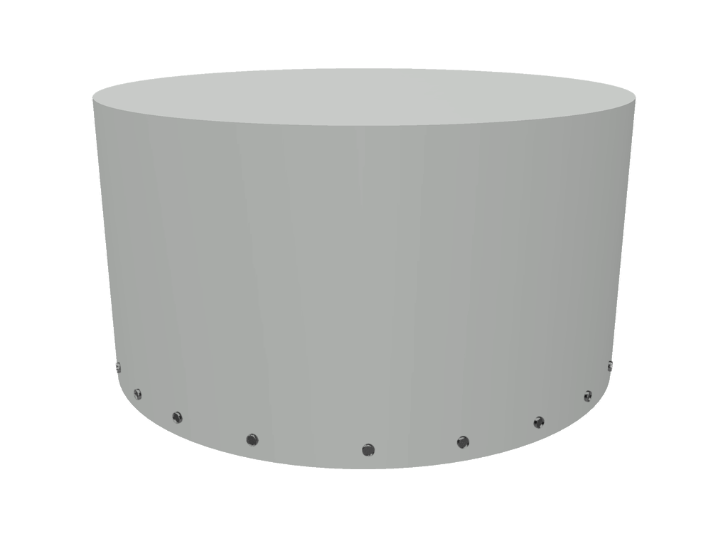 Housse Ronde en Protect 670 : La référence en matière de protection étanche Gris clair RAL 7038