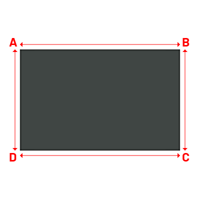 Bâche Rectangle en AustralMesh - Toile d'ombrage ajourée Métal à canon (002 AustralMesh) - 5.70x3.60m