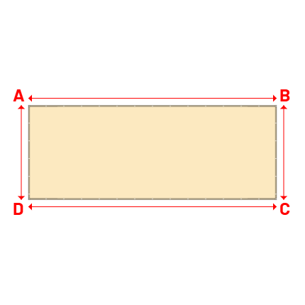 Bâche Rectangle en Protect 670 : La référence en matière de protection étanche Beige ral 1015 - 7.90x3.00m