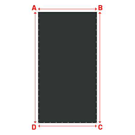 Bâche Rectangle en Protect 670 : La référence en matière de protection étanche Gris anthracite RAL 7016 - 2.50x4.73m