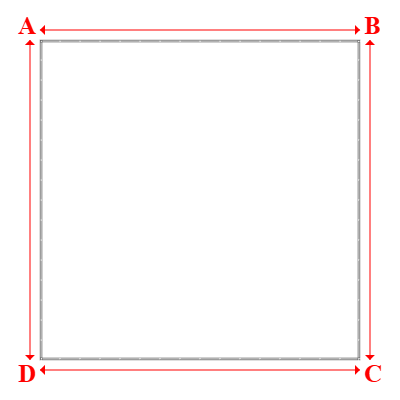 Bâche Rectangle en Protect 670 : La référence en matière de protection étanche Blanc RAL 9016 - 6.00x6.00m