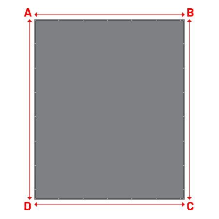 Bâche Rectangle en CoverEco 640 : une bâche simple & efficace Ecolac 640 - 7196 (RAL 7037) - 5.00x6.00m