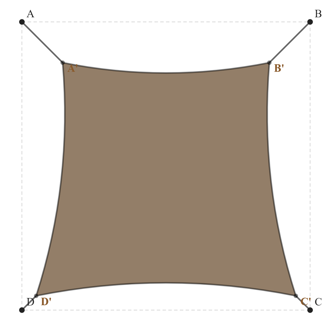 Voile d'ombrage - Voile d'ombrage Carrée Essentiel - Bois flotté 294 (AustralMesh)