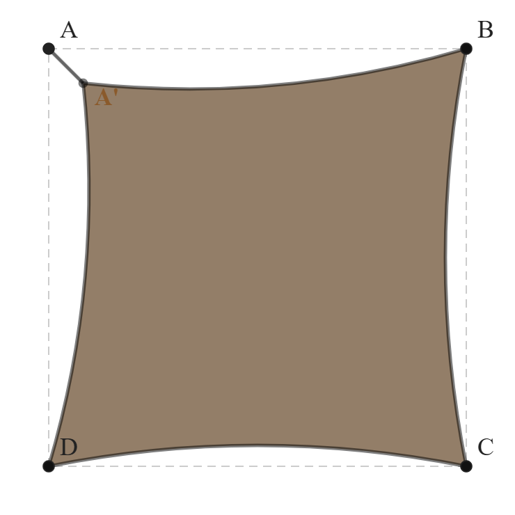 Voile d'ombrage - Voile d'ombrage Carrée - Bois flotté 294 (AustralMesh)