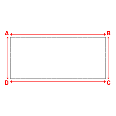 Bâche Rectangle en Grille pour rideaux de scène - PVC M2 Noir Grille PVC SCENIQUE - Noir - 362-1075 - 6.80x3.00m