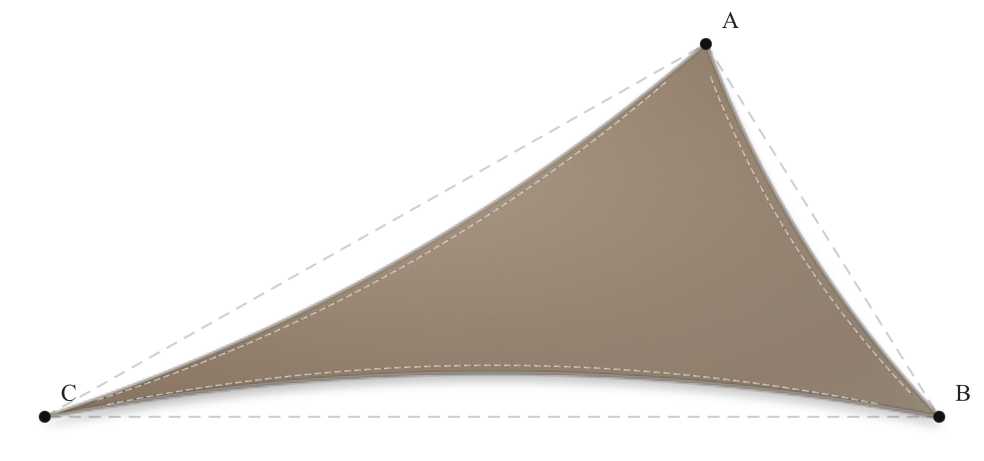 Voile d'ombrage - Forme Triangle - Bois flotté 294 (AustralMesh)