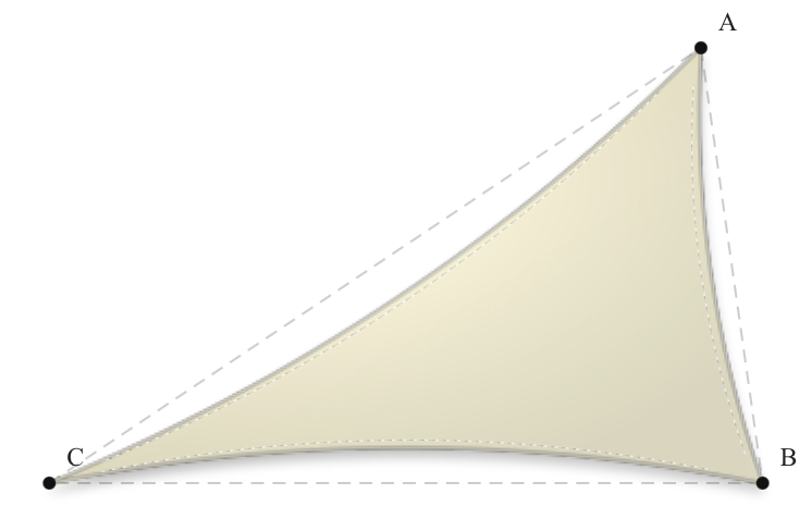Voile d'ombrage - Forme Triangle - Naturel (759 AustralMesh)