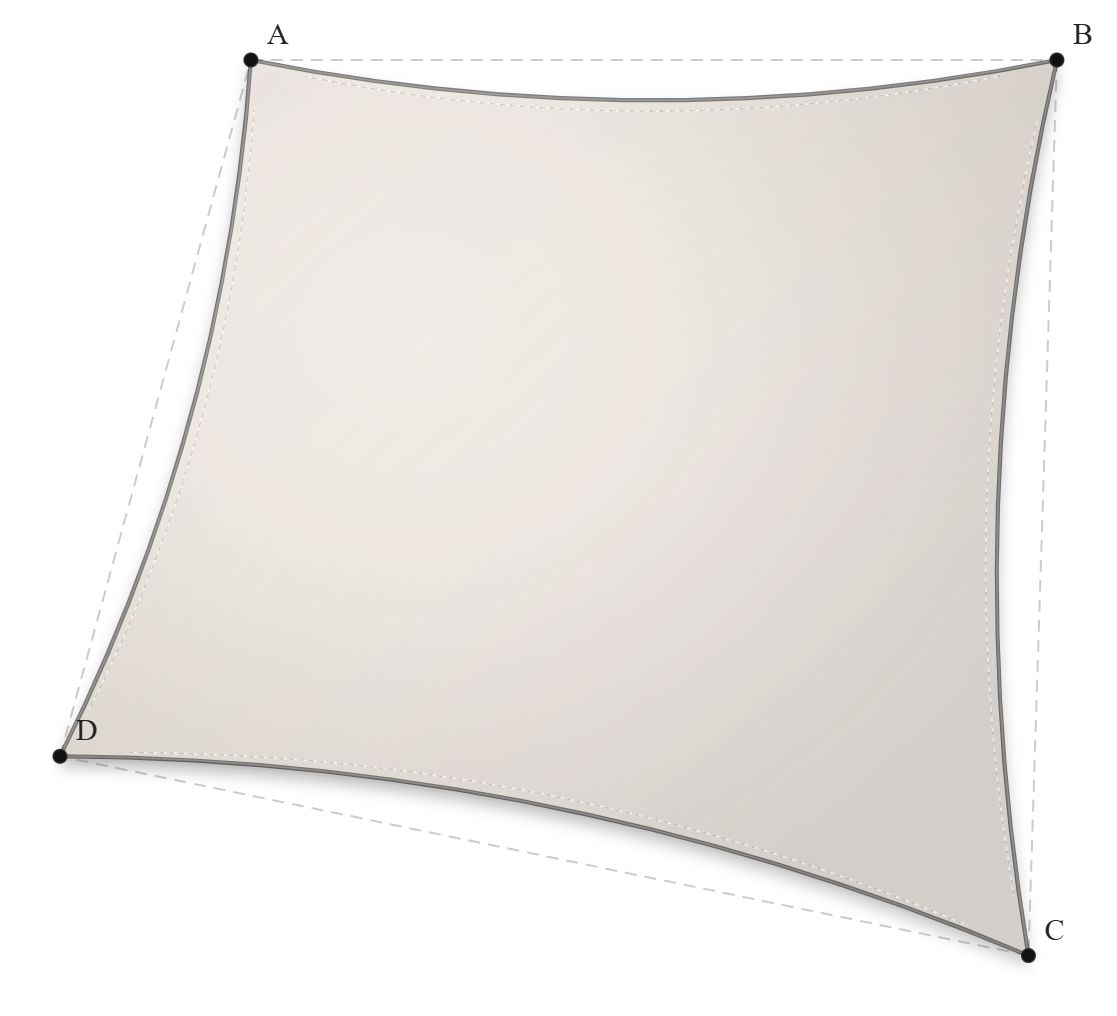 Voile d'ombrage - Forme Trapèze - Karité 96-50843