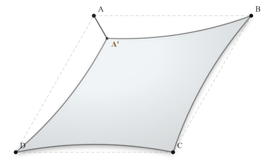 Voile d'ombrage - Forme Trapèze - Blanc - 502V3-8102C